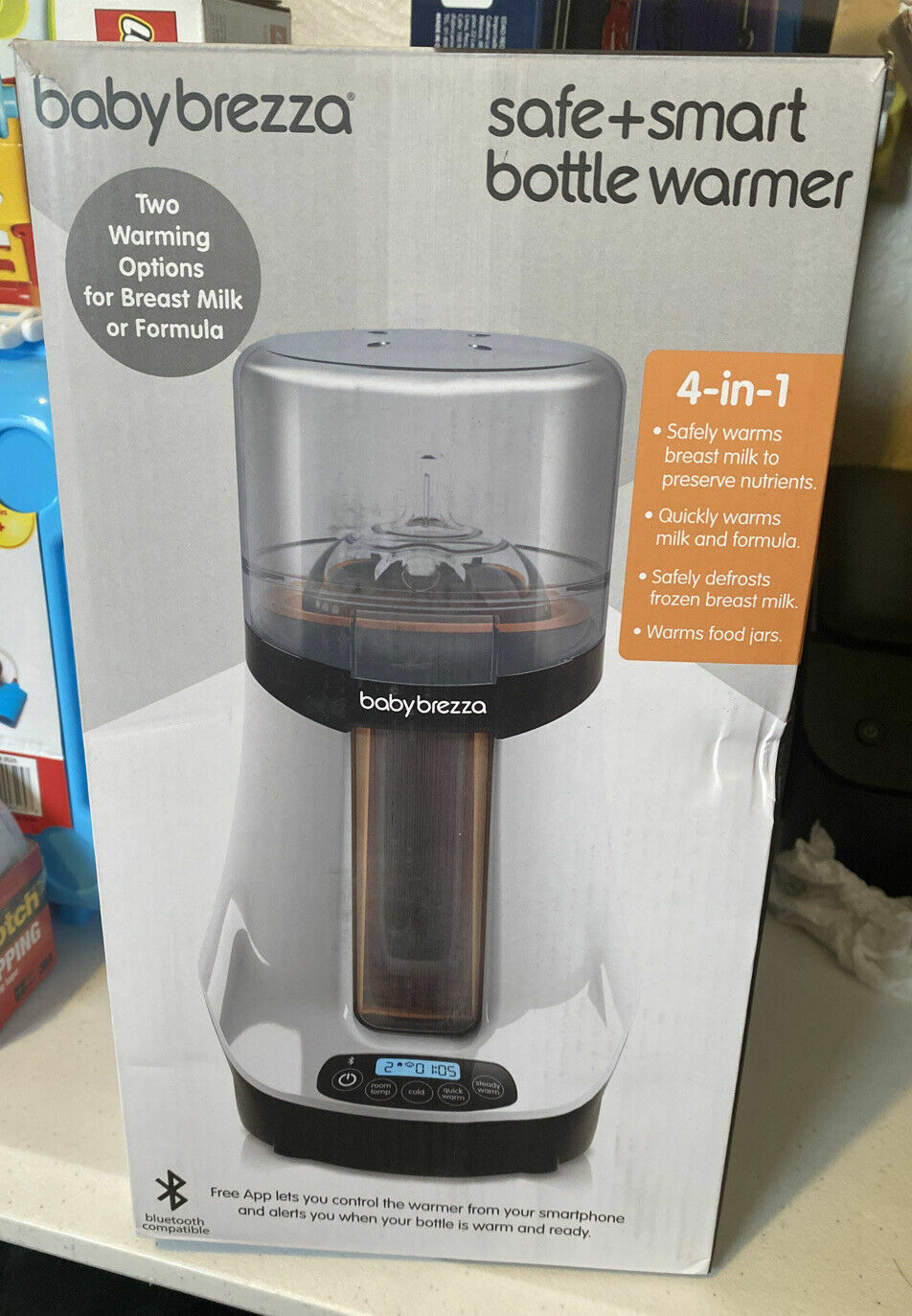 baby brezza bottle warmer frozen milk